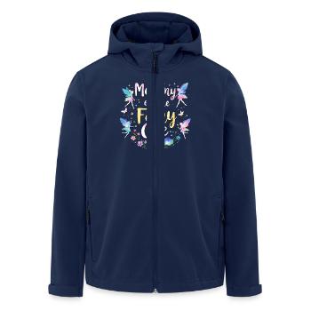 Maman de la Fée - Veste softshell homme en polyester recyclé Stanley/Stella - marine - Devant - AI Model Male 185 light (185cm)