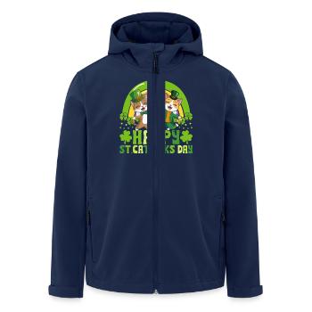 Bonne fête de la Saint-Catrick - Veste softshell homme en polyester recyclé Stanley/Stella - marine - Devant - AI Model Male 185 light (185cm)