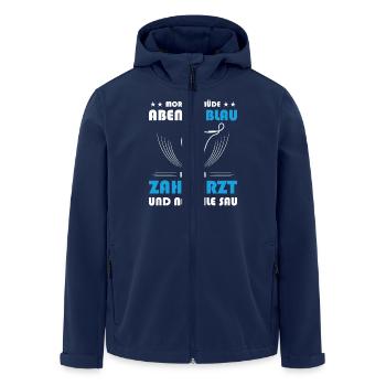 Zahnarzt Zahnhygieniker Zahnarztpraxis stomatologe - Recycelte Männer Softshell-Jacke von Stanley/Stella - Navy - Vorne - AI Model Male 185 light (185cm)