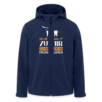 Zahnarzt Zahnhygieniker Zahnarztpraxis stomatologe - Recycelte Männer Softshell-Jacke von Stanley/Stella - Navy - Vorne - AI Model Male 185 light (185cm)