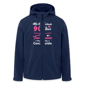 Es hat mich 90 Jahre gekostet 90 Geburtstag Frauen - Recycelte Männer Softshell-Jacke von Stanley/Stella - Navy - Vorne - AI Model Male 185 light (185cm)