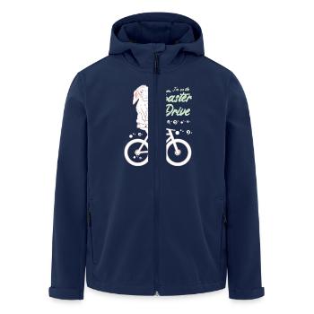 Easter bunny with bicycle - Men’s Recycled Softshell Jacket by Stanley/Stella - navy - Front - AI Model Male 185 light (185cm)