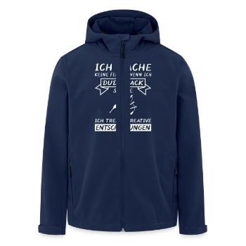 Dudelsackspieler Dudelsack Männer Geschenk - Recycelte Männer Softshell-Jacke von Stanley/Stella - Navy - Vorne - AI Model Male 185 light (185cm)