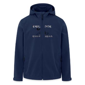 Yoga Cat Pose Inspirational Quote Yoga Cat Pose - Men’s Recycled Softshell Jacket by Stanley/Stella - navy - Front - AI Model Male 185 light (185cm)