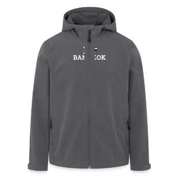 Herz Flagge Ich liebe Bangkok Cool State Thailand Wortspiel - Recycelte Männer Softshell-Jacke von Stanley/Stella - Anthrazit - Vorne - AI Model Male 185 light (185cm)