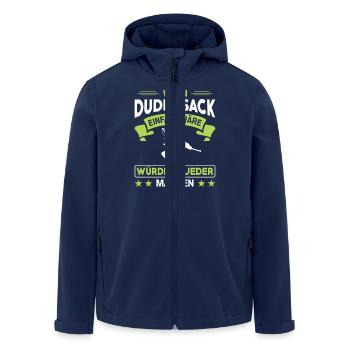 Dudelsackspieler Dudelsack Männer Geschenk - Recycelte Männer Softshell-Jacke von Stanley/Stella - Navy - Vorne - AI Model Male 185 light (185cm)