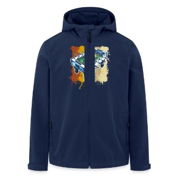 Baby-foot baby-foot - Veste softshell homme en polyester recyclé Stanley/Stella - marine - Devant - AI Model Male 185 light (185cm)
