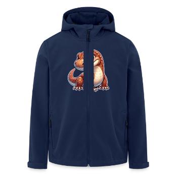 Komodo Dragon - Men’s Recycled Softshell Jacket by Stanley/Stella - navy - Front - AI Model Male 185 light (185cm)