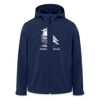 Schnapstrinker Party Alkohol Schnaps Trinker - Recycelte Männer Softshell-Jacke von Stanley/Stella - Navy - Vorne - AI Model Male 185 light (185cm)
