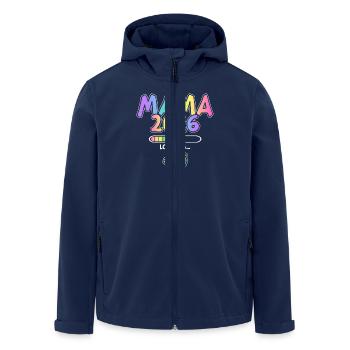 Mama 2026 Loading - Recycelte Männer Softshell-Jacke von Stanley/Stella - Navy - Vorne - AI Model Male 185 light (185cm)