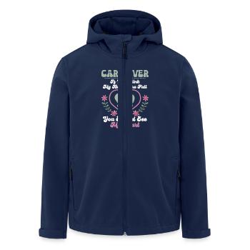 Soignant Si Vous Pensez Que Mes Mains Sont Pleine Voiture Soignante - Veste softshell homme en polyester recyclé Stanley/Stella - marine - Devant - AI Model Male 185 light (185cm)