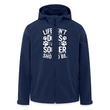 Softball Dire Chiens Drôle Softball Cadeau - Veste softshell homme en polyester recyclé Stanley/Stella - marine - Devant - AI Model Male 185 light (185cm)