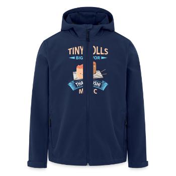 Sushi Japan Essen Sushi-Mahlzeit - Recycelte Männer Softshell-Jacke von Stanley/Stella - Navy - Vorne - AI Model Male 185 light (185cm)