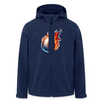Baseball - Recycelte Männer Softshell-Jacke von Stanley/Stella - Navy - Vorne - AI Model Male 185 light (185cm)