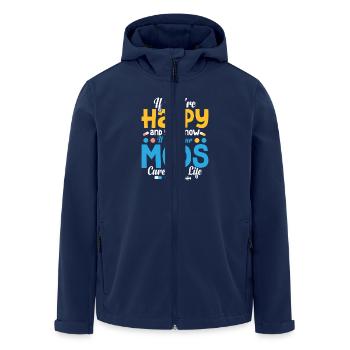 Si vous êtes heureux et que vous connaissez un aidant aidant - Veste softshell homme en polyester recyclé Stanley/Stella - marine - Devant - AI Model Male 185 light (185cm)