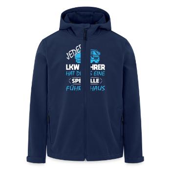 Lkw Fahrer Kraftfahrer LKW-Fahrer - Recycelte Männer Softshell-Jacke von Stanley/Stella - Navy - Vorne - AI Model Male 185 light (185cm)