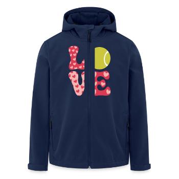 Tennis Saying Tennis Player Funny Tennis Gift - Men’s Recycled Softshell Jacket by Stanley/Stella - navy - Front - AI Model Male 185 light (185cm)