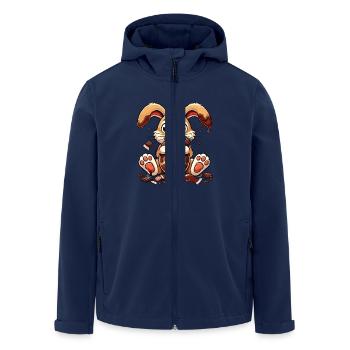Enjoy Easter Bunny Chocolate - Men’s Recycled Softshell Jacket by Stanley/Stella - navy - Front - AI Model Male 185 light (185cm)