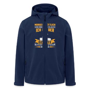 Schornsteinfeger Herren - Recycelte Männer Softshell-Jacke von Stanley/Stella - Navy - Vorne - AI Model Male 185 light (185cm)