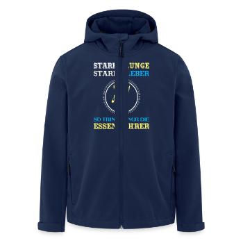 Schornsteinfeger Herren - Recycelte Männer Softshell-Jacke von Stanley/Stella - Navy - Vorne - AI Model Male 185 light (185cm)