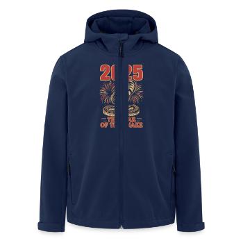2025 Snake Year Of The Snake Inspiration - Recycelte Männer Softshell-Jacke von Stanley/Stella - Navy - Vorne - AI Model Male 185 light (185cm)