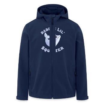 Funny dolphin daddy's lil squirter inappropriate - Men’s Recycled Softshell Jacket by Stanley/Stella - navy - Front - AI Model Male 185 light (185cm)