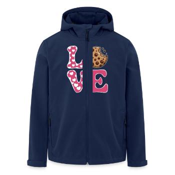 Cookies Disant Biscuits au Chocolat Cadeau de Cookie Drôle - Veste softshell homme en polyester recyclé Stanley/Stella - marine - Devant - AI Model Male 185 light (185cm)