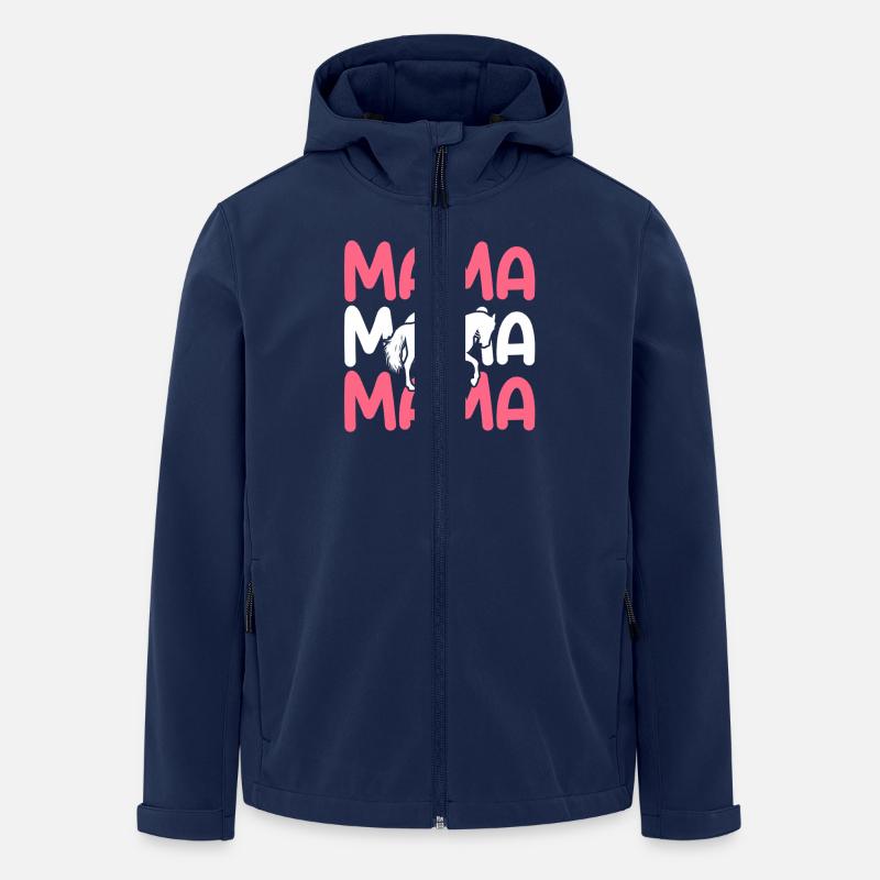 Reiten Mama Mutter Pferde - Recycelte Männer Softshell-Jacke von Stanley/Stella - Navy