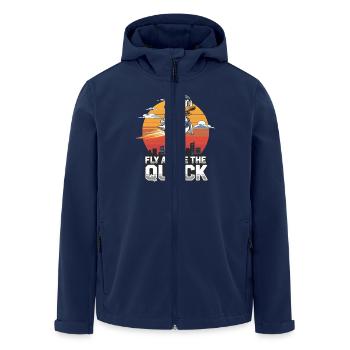 Fly Above The Quack With Flying Duck For - Men’s Recycled Softshell Jacket by Stanley/Stella - navy - Front - AI Model Male 185 light (185cm)