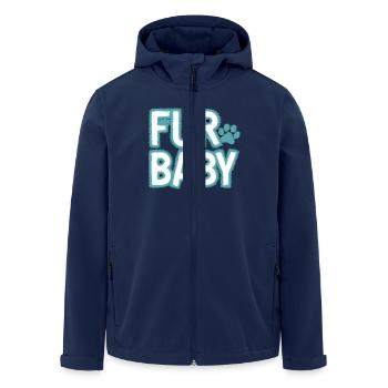 For beauty, experience expressively - Men’s Recycled Softshell Jacket by Stanley/Stella - navy - Front - AI Model Male 185 light (185cm)