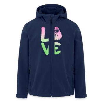 Chickens Hen - Men’s Recycled Softshell Jacket by Stanley/Stella - navy - Front - AI Model Male 185 light (185cm)