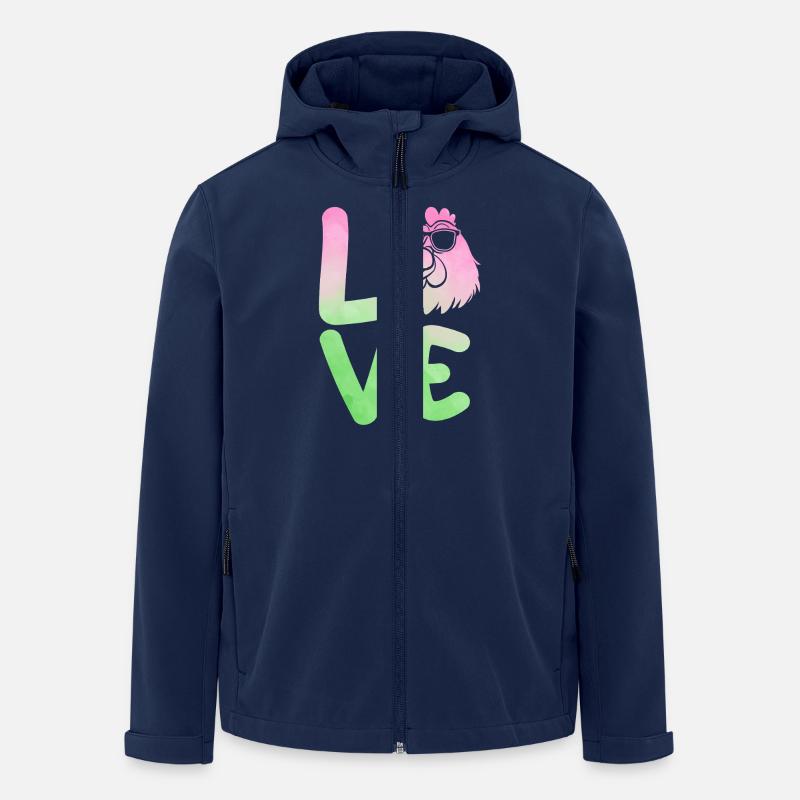 Chickens Hen - Men’s Recycled Softshell Jacket by Stanley/Stella - navy