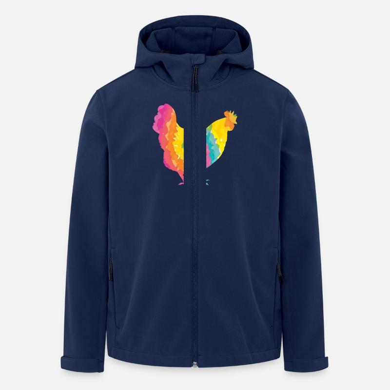 Hühner Henne - Recycelte Männer Softshell-Jacke von Stanley/Stella - Navy