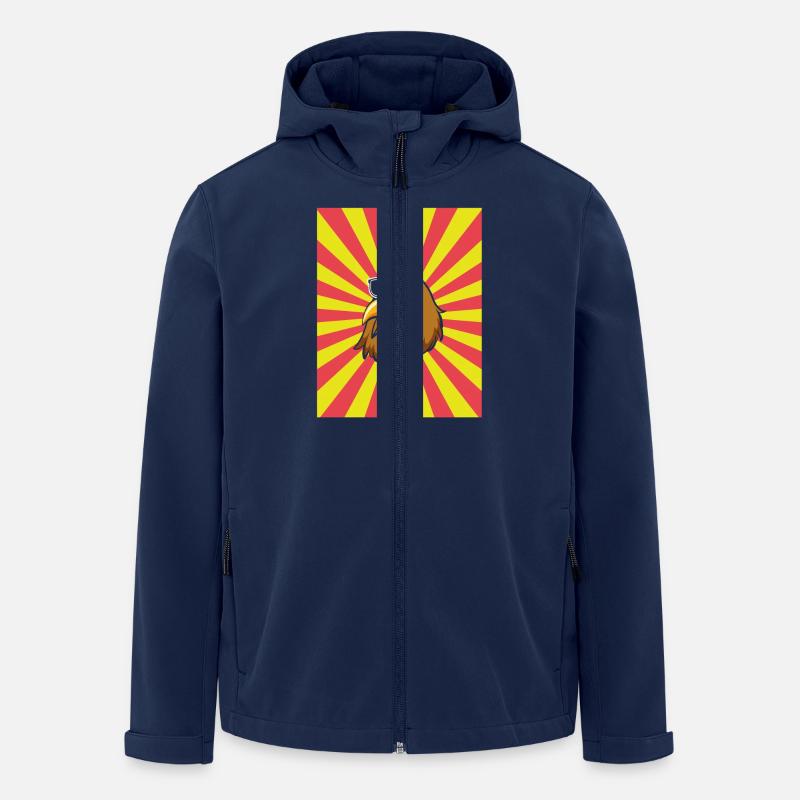 Hühner Henne - Recycelte Männer Softshell-Jacke von Stanley/Stella - Navy