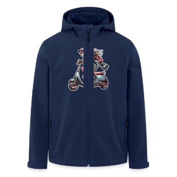 Scooter Cyclomoteur Scooter - Veste softshell homme en polyester recyclé Stanley/Stella - marine - Devant - AI Model Male 185 light (185cm)