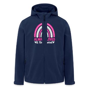 Always Loved and Remembered - Men’s Recycled Softshell Jacket by Stanley/Stella - navy - Front - AI Model Male 185 light (185cm)