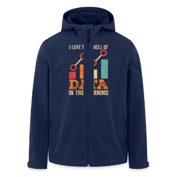 Data Analysis Lover Statistics Nerd - Men’s Recycled Softshell Jacket by Stanley/Stella - navy - Front - AI Model Male 185 light (185cm)