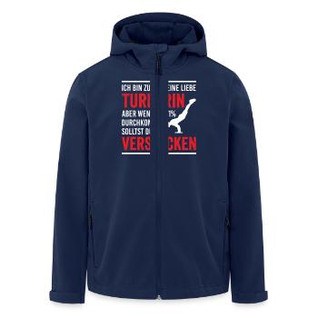 Turnen Mädchen Gymnastik Turnanzug Turnerin - Recycelte Männer Softshell-Jacke von Stanley/Stella - Navy - Vorne - AI Model Male 185 light (185cm)