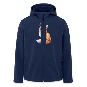 Majestic fox in color splendor for fox - Men’s Recycled Softshell Jacket by Stanley/Stella - navy - Front - AI Model Male 185 light (185cm)