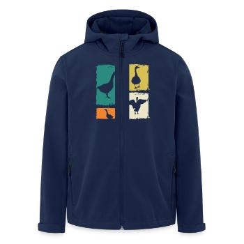 Oie - Veste softshell homme en polyester recyclé Stanley/Stella - marine - Devant - AI Model Male 185 light (185cm)