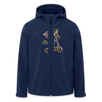 Trottinettes E-Scooters E-Scooters - Veste softshell homme en polyester recyclé Stanley/Stella - marine - Devant - AI Model Male 185 light (185cm)
