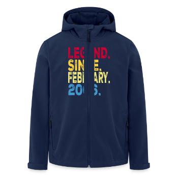 Legend since February 2006 Design For boys , woman - Men’s Recycled Softshell Jacket by Stanley/Stella - navy - Front - AI Model Male 185 light (185cm)
