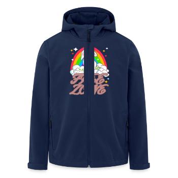 Pas de zone franche de Pâques - Veste softshell homme en polyester recyclé Stanley/Stella - marine - Devant - AI Model Male 185 light (185cm)