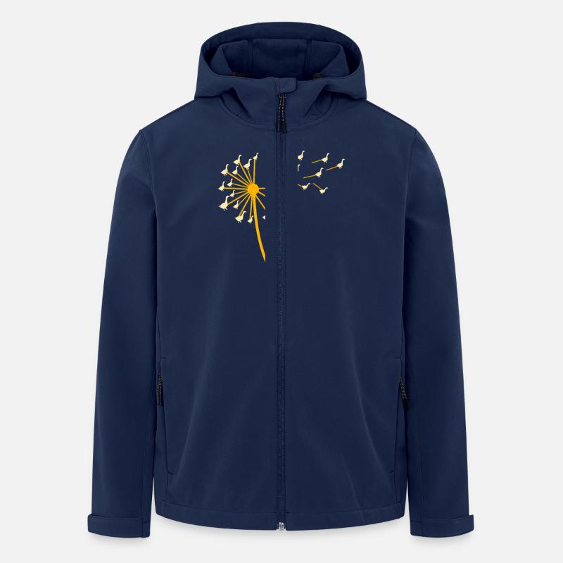Gans - Recycelte Männer Softshell-Jacke von Stanley/Stella - Navy