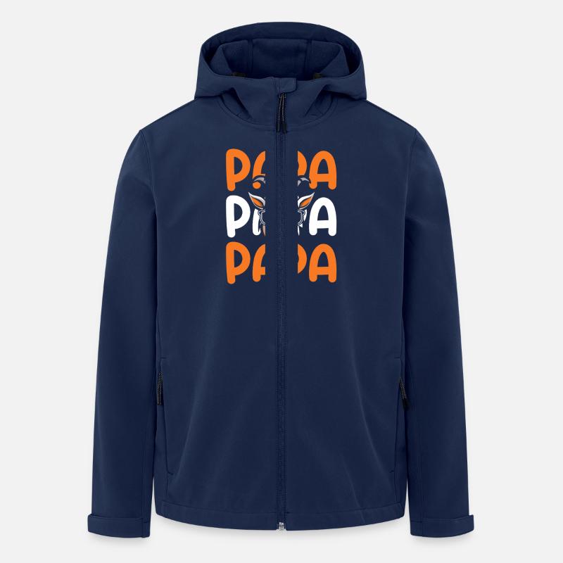 Papa Père Chèvres - Veste softshell homme en polyester recyclé Stanley/Stella - marine