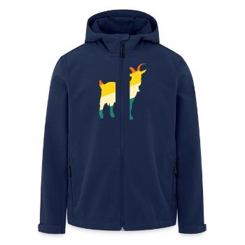 Goats - Men’s Recycled Softshell Jacket by Stanley/Stella - navy - Front - AI Model Male 185 light (185cm)