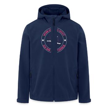 Turnen Mädchen Gymnastik Turnanzug Turnerin - Recycelte Männer Softshell-Jacke von Stanley/Stella - Navy - Vorne - AI Model Male 185 light (185cm)