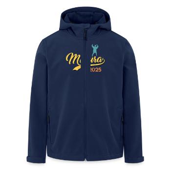 MATURA ABSCHLUSS 2025 Maturanten Lustiges - Recycelte Männer Softshell-Jacke von Stanley/Stella - Navy - Vorne - AI Model Male 185 light (185cm)