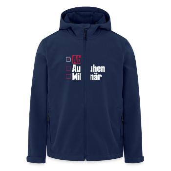 Abitur ABI AUSRUHEN MILLIONÄR Abi Lustiges - Recycelte Männer Softshell-Jacke von Stanley/Stella - Navy - Vorne - AI Model Male 185 light (185cm)