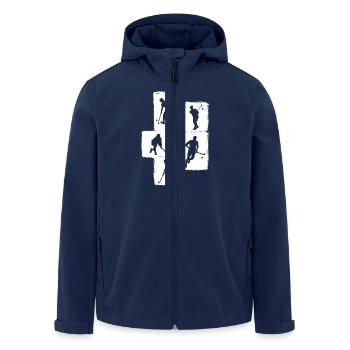 Field Hockey Players Field Hockey - Men’s Recycled Softshell Jacket by Stanley/Stella - navy - Front - AI Model Male 185 light (185cm)